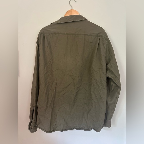 Vintage Wrangler olive work shirt - Picture 3 of 3